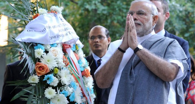 Modi visits 9/11 memorial to show resolve to fight terrorism