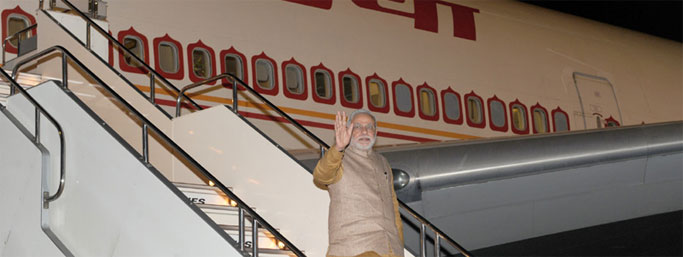 Prime Minister, Shri Narendra Modi arrives in Tokyo