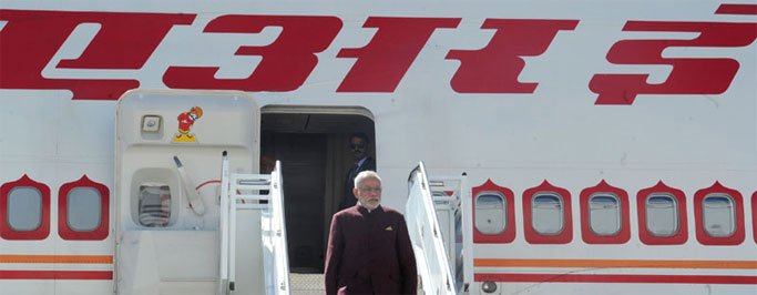 Indian Prime Minister Narendra Modi arrives in New York for 69th Session of UNGA