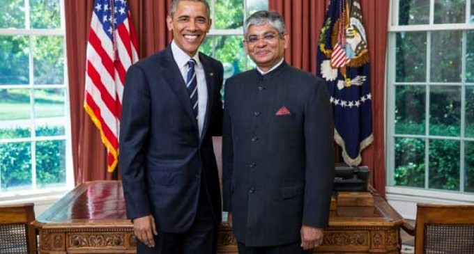 India’s new envoy Arun Singh presents credentials to Obama