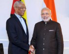 Prime Minister, Narendra Modi meets the President of Guyana, David Arthur Granger