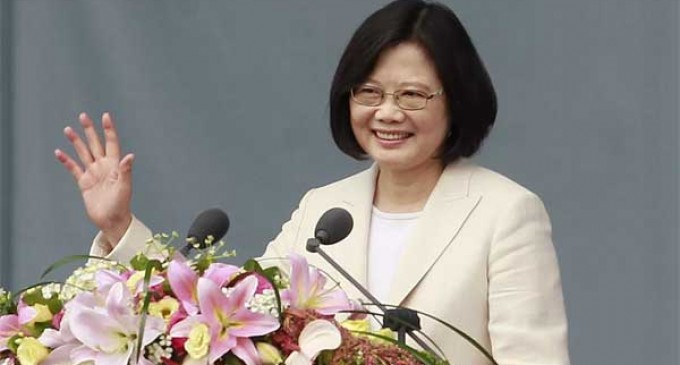 New Taiwanese president sworn-in
