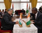 The President of India, Pranab Mukherjee, along with Alassane Ouattara, the President of the Republic of Cote d’ lvoire participating the Signing of Agreements (EXIM Bank)