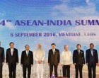 Prime Minister, Narendra Modi attends 14th ASEAN-India Summit, at Vientiane, Lao PDR