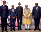 Prime Minister, Narendra Modi with the President of Kenya, Uhuru Kenyatta, the President of Rwanda,