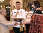 High Commissioner-Designate of New Zealand, Joanna Kempskers presenting her credentials to the President, Pranab Mukherjee