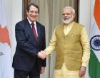 Prime Minister, Narendra Modi meeting the President of the Republic of Cyprus, Nicos Anastasiades