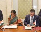 MoS for Commerce & Industry (IC), Nirmala Sitharaman and the Minister Trade and Industry, Jordan, Yarub Qudah