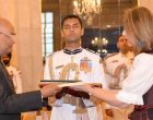 Ambassador-designate of Austria, Brugutte Oppinger Walchshofer presenting her credentials to the President, Ram Nath Kovind