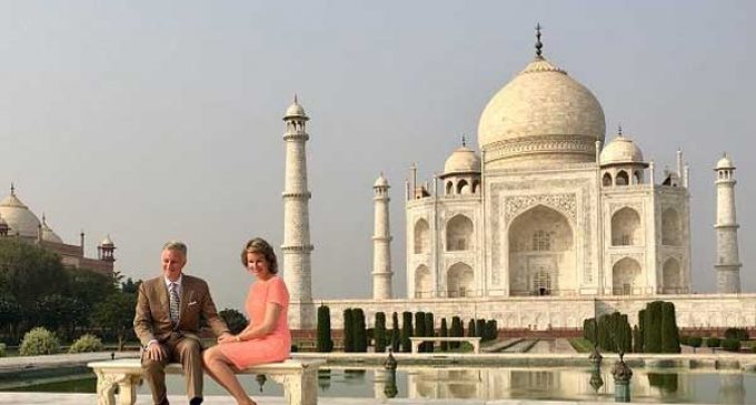 Belgian King, Queen visit Taj Mahal