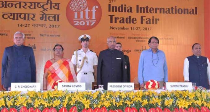 President of India, Ram Nath Kovind, Inaugurates 37th IITF-2017
