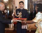 High Commissioner Designate of the Republic of Uganda, Dinah Grace Akello presenting her credentials to the President, Ram Nath Kovind