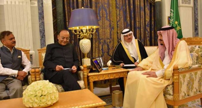 Jaitley meets Saudi King Salman