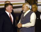 Modi breaks protocol, receives Jordan King at airport