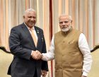 The Prime Minister, Shri Narendra Modi meeting the Prime Minister of Fiji, Mr. Josaia Voreqe Bainimariama