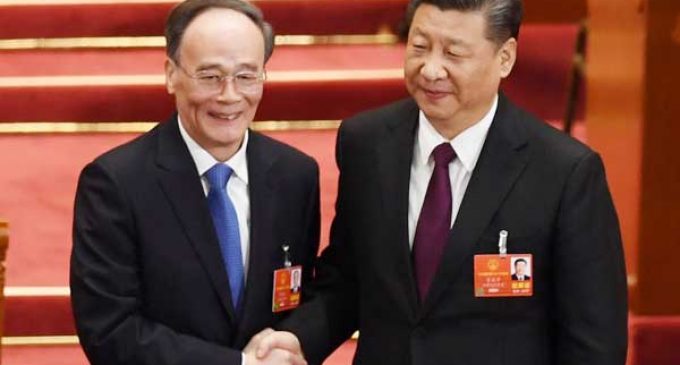 Xi’s man, Wang Qishan, elected China’s Vice President
