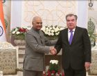 President of India, Ram Nath Kovind, during meeting with Emomali Rahmon, President of Tajikistan