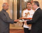 ENVOYS OF THREE NATIONS PRESENT CREDENTIALS TO PRESIDENT OF INDIA