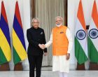 The Prime Minister, Narendra Modi meeting the Prime Minister of the Republic of Mauritius, Pravind Kumar Jugnauth
