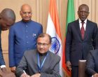 President of India in Benin; leads delegation level talks with President of Benin