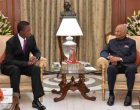 President Hosts President of Zambia; Says India is Committed To Cooperate with Zambia within the Framework of South-South Cooperation