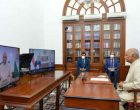 ENVOY OF SINGAPORE PRESENTS LETTER OF CREDENCE THROUGH VIDEO CONFERENCE