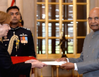 Ambassador-designate of Finland, Ritva Koukku-Ronde presents their credentials to the President of India, Ram Nath Kovind