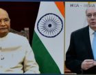 H.E. Mr. Alberto Antonio Guani Amarilla, Ambassador of Uruguay presenting credentials to President of India