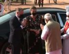 Modi meets visiting Danish PM