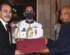 Wael Mohamed Awad Hamed, Ambassador of the Arab Republic of Egypt presenting credentials to President of India