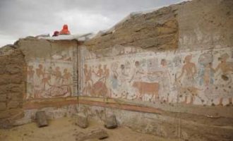 Archaeologists discover interior of ancient tomb at Egypt’s Saqqara necropolis