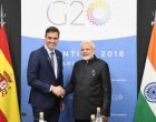 Modi meets Spanish counterpart on the side lines of G20