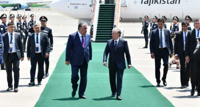 The President of Tajikistan Emomali Rahmon paid an official visit to Uzbekistan