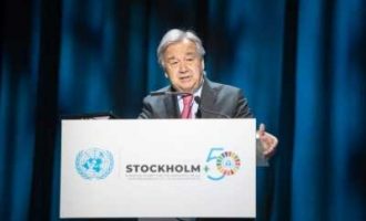 Global wellbeing is at risk: Guterres warns at Stockholm+50