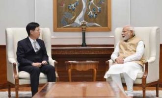Modi meets Foxconn chief, hails manufacturing plans for India