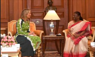 QUEEN MÁXIMA OF THE NETHERLANDS CALLS ON THE PRESIDENT