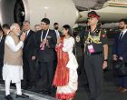 PM Modi lands in Samarkand for SCO meet, received by Uzbek counterpart