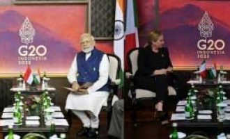 Modi meets S’pore, Italian PMs in Bali; invites them to India