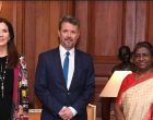 CROWN PRINCE AND PRINCESS OF DENMARK CALL ON THE PRESIDENT