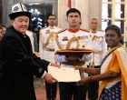 ENVOYS OF FIVE NATIONS PRESENT CREDENTIALS TO THE PRESIDENT OF INDIA