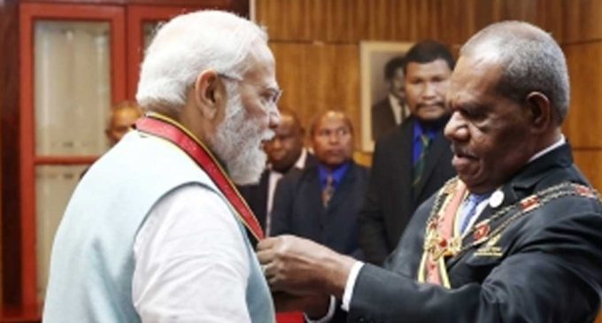 PM Modi conferred with Papua New Guinea’s highest civilian award