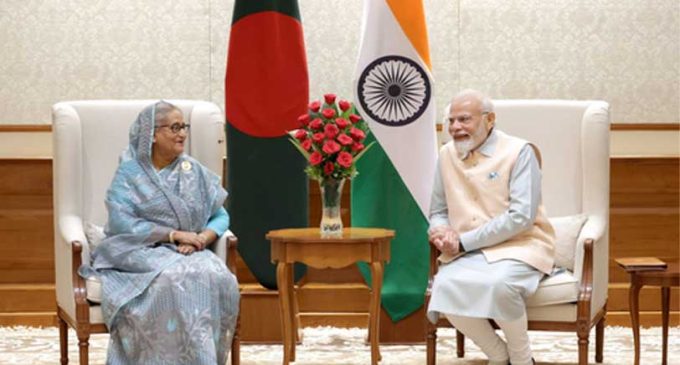 Modi holds bilateral talks with Bangladesh PM Sheikh Hasina