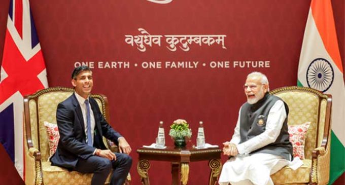 Modi, Sunak discuss ways to deepen trade linkages, boost investment