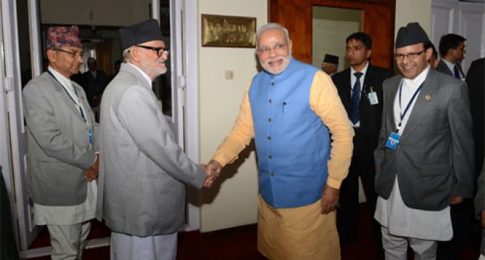 Indian Prime Minister Narendra Modi invites Nepal PM Koirala to visit India