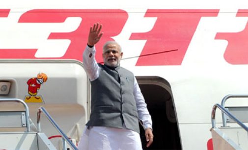 Modi leaves for Britain