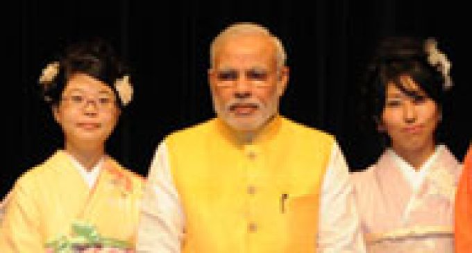 Prime Minister, Shri Narendra Modi at the inauguration of the Vivekananda Cultural Centre (Embassy of India), in Tokyo, Japan