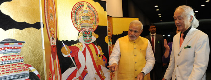 Prime Minister, Shri Narendra Modi at the inauguration of the Vivekananda Cultural Centre (Embassy of India), in Tokyo, Japan