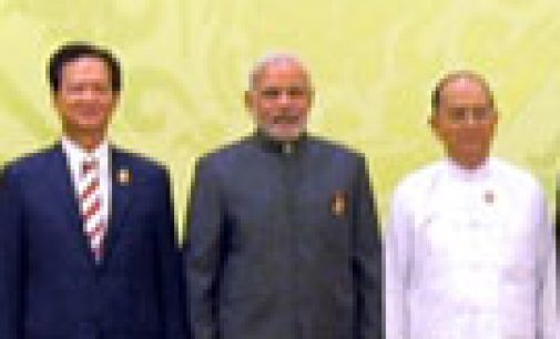 Prime Minister Narendra Modi in a group photo with the Heads of State/Government of 12th ASEAN-India Summit