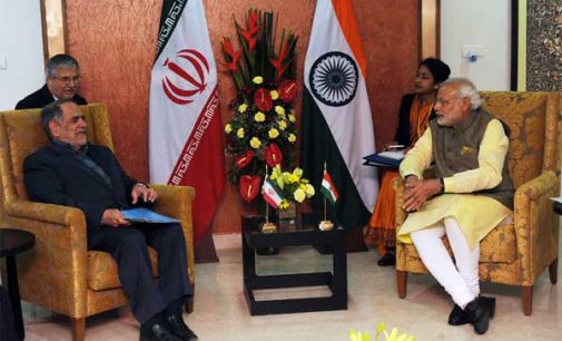 The Prime Minister, Narendra Modi meeting the Chief Advisor to President of Islamic Republic of Iran, Akbar Torkan, in Gandhinagar, Gujarat on January 11, 2015.