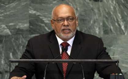 Guyana President Donald Rabindranauth Ramotar